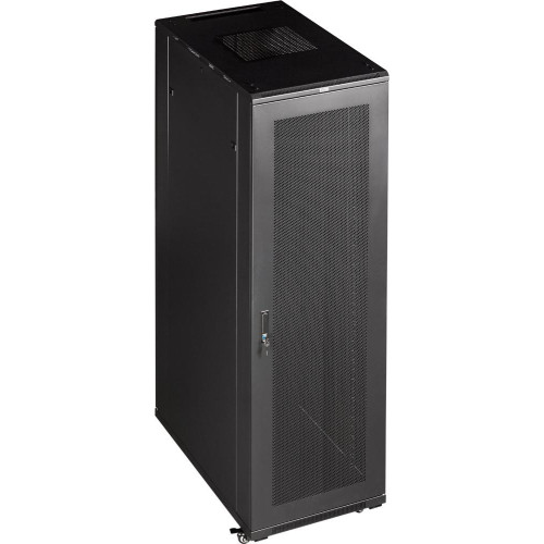 Шкаф коммутационный Lanmaster Business (TWT-CBB-32U-6X8-P1) напольный 32U 600x800мм пер.дв.перфор. задн.дв.перфор.2-хст. 2 бок.пан. 800кг черный IP20
