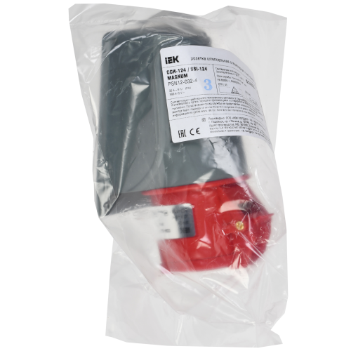 MAGNUM Розетка стационарная ССИ-124 32А-6ч/380-415В 3P+PE IP44 IEK MAGNUM Розетка стационарная ССИ-124 32А-6ч/380-415В 3P+PE IP44 IEK