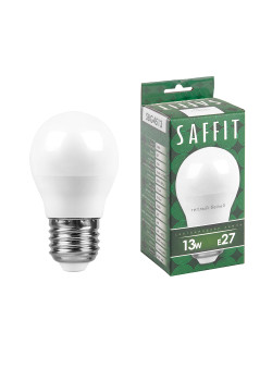 Лампа светодиодная SAFFIT SBG4513 Шарик E27 13W 230V 2700K