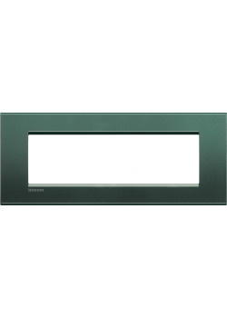Livinglight Рамка прямоугольная, 7 модулей, цвет зелёный шелк