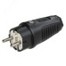 Вилка каб 16A/250V/2P+E/IP54 корпус черный, маркер черный Вилка каб 16A/250V/2P+E/IP54 корпус черный, маркер черный