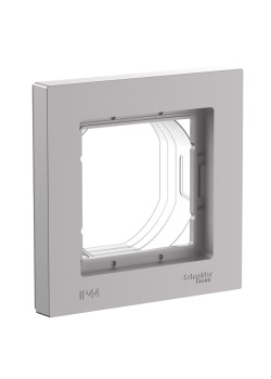 ATLASDESIGN AQUA 1-постовая РАМКА, IP44, АЛЮМИНИЙ