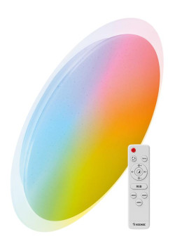 Светильник светодиодный PREMIUM GALAXY-RGB 75Вт 230В 3000-6500К 6000лм IP40 555х83мм управляемый настенно-потолоч. с RGB подсветкой КОСМОС KSGalaRGB75W