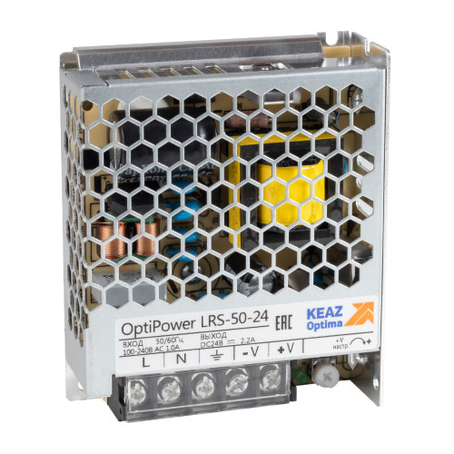 Блок питания панельный OptiPower LRS 50-24 2.2A Блок питания панельный OptiPower LRS 50-24 2.2A