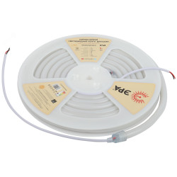 Лента светодиодная термостойкая для бани 9,6Вт/м 24В 3000К IP68 120LED/м LS2835-9,6-120-24-3000K-IP68-3 year-5m