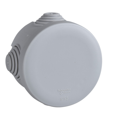 MULTIBOX Коробка распределительная откр. установки D65x40, габариты D84х48, IP55 СЕРАЯ (со стикером) MULTIBOX Коробка распределительная откр. установки D65x40, габариты D84х48, IP55 СЕРАЯ (со стикером)