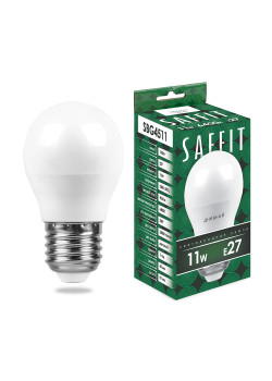 Лампа светодиодная SAFFIT SBG4511 Шарик E27 11W 230V 6400K