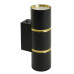 Светильник настенный Feron ML1860 ZEN MR16 35W, 230V, 2*GU10, черный, золото IP20 Светильник настенный Feron ML1860 ZEN MR16 35W, 230V, 2*GU10, черный, золото IP20