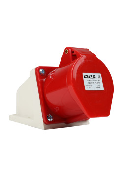 Розетка для монтажа на поверхность 124-32А-6h-380AC-3P+PE-IP44