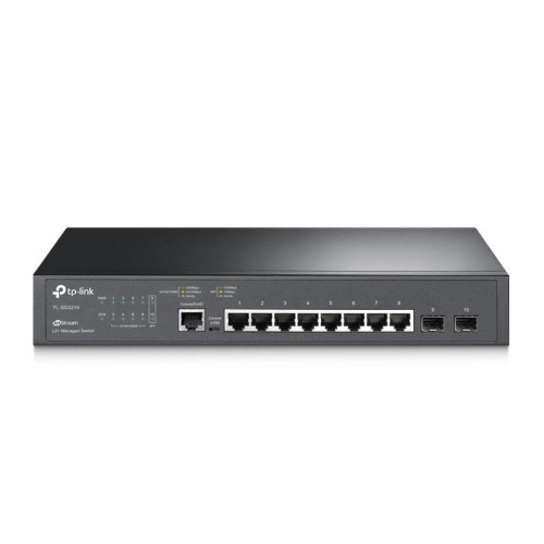 Коммутатор TL-SG3210 JetStream 8-портовый гигабитный управляемый уровня 2+ с 2 SFP-слотами TP-Link 1214455