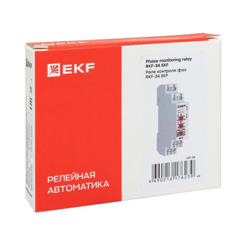 Реле контроля фаз RKF-34 EKF Реле контроля фаз RKF-34 EKF