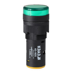 Лампа AD16DS(LED) матрица D16мм зеленый 110В AC/DC-КЭАЗ
