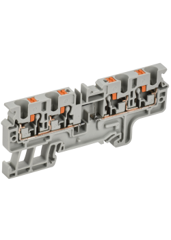 ARMAFIX Колодка клеммная CP4/4(E)D1 4х-проводная Push In с встроенным диодом IEK