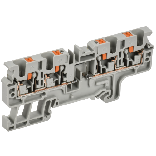 ARMAFIX Колодка клеммная CP4/4(E)D1 4х-проводная Push In с встроенным диодом IEK