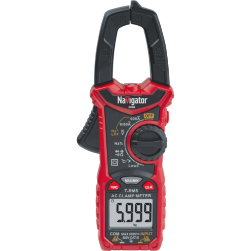 Клещи токовые 95 780 NMT-Cm-206B True RMS 600В/600А Navigator 95780 Клещи токовые 95 780 NMT-Cm-206B True RMS 600В/600А Navigator 95780