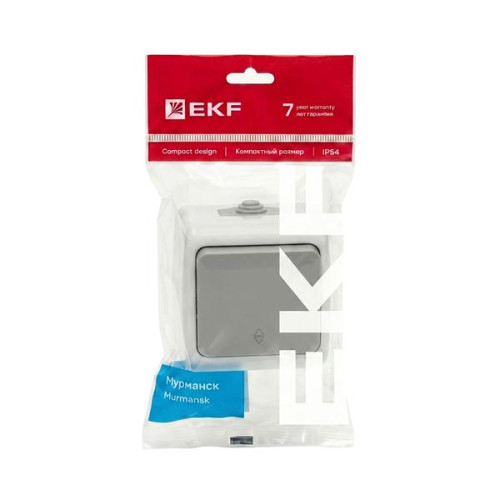 Мурманск Выключатель проходной 1-кл. 10А IP54 сер. EKF Мурманск Выключатель проходной 1-кл. 10А IP54 сер. EKF