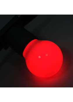 Лампа светодиодная 1Вт шар d45 5LED красн. E27 Neon-Night 405-112