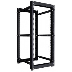 Стойка двухрамная NTSS NTSS-2POR24U/600-1000-BL 24U 550ммx1000мм 600кг черный