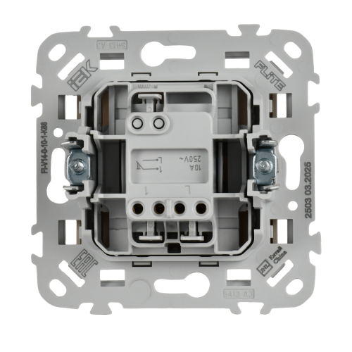 FLITE Выключатель 1-клавишный кнопочный 10А ВС11-2-0-ФлЛ льняной IEK FLITE Выключатель 1-клавишный кнопочный 10А ВС11-2-0-ФлЛ льняной IEK