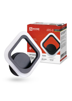 Светильник светодиодный ELEGANT ARIS-15B 15Вт 3000-6500К 1200лм 230В STEP COLOR черн. IN HOME 4690612035338