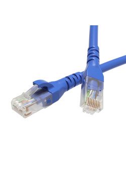 Патч-корд неэкранированный CAT6 U/UTP 4х2, LSZH, синий, 0.5м