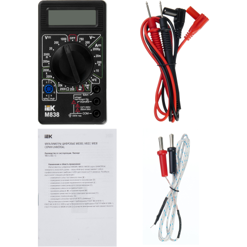 Мультиметр цифровой UNIVERSAL M838 IEK Мультиметр цифровой UNIVERSAL M838 IEK
