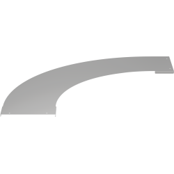 Крышка поворота лестничного LESTA 90град основание 200мм R600 IEK