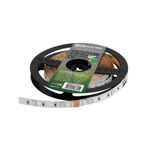 Лента светодиодная SMD5050+SMD2835 60LED/м-IP20-12 В-8 Вт/м-RGB+6000 К (5 м) TDM