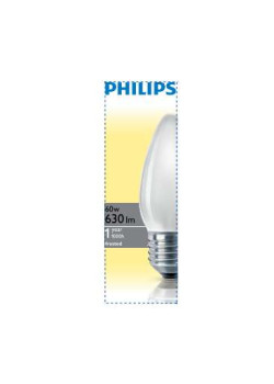 Лампа накаливания Stan 60Вт E27 230В B35 FR 1CT/10X10F Philips 921501644214