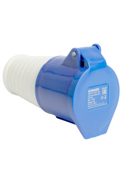 Розетка переносная ST-223 32А 220В 2P+PE IP44, RST32-223-44, Stekker