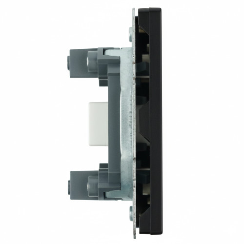 Розетка HDMI 2.0 Type A (механизм), серия Эмили, STEKKER, RST00-5118-05, черный уголь, soft touch Розетка HDMI 2.0 Type A (механизм), серия Эмили, STEKKER, RST00-5118-05, черный уголь, soft touch