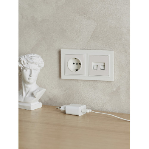 BRITE Рамка 2-местная IP44 РУ-2-БрБ-44 белый IEK