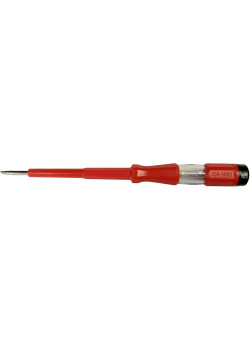 Тестер напряжения STEKKER TST500-1  контактный 100-500V, 4*190 мм, красный