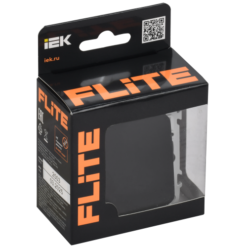 FLITE Подсветка встраиваемая 4000К ПЛ20-ФлЧ черный IEK