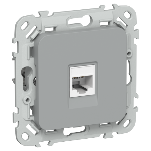 FLITE Розетка компьютерная RJ45 категория 5Е UTP РК5е-1-0-ФлС серый IEK