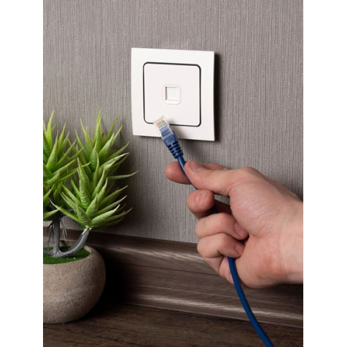 Стокгольм Механизм Розетки RJ-45 1-местной белый EKF Стокгольм Механизм Розетки RJ-45 1-местной белый EKF