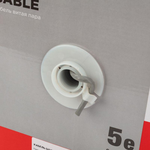 Кабель витая пара U/UTP кат.5E 4х2х24AWG solid CU ZH нг(А)-HF сер. (305м) Rexant 01-0069 Кабель витая пара U/UTP кат.5E 4х2х24AWG solid CU ZH нг(А)-HF сер. (305м) Rexant 01-0069