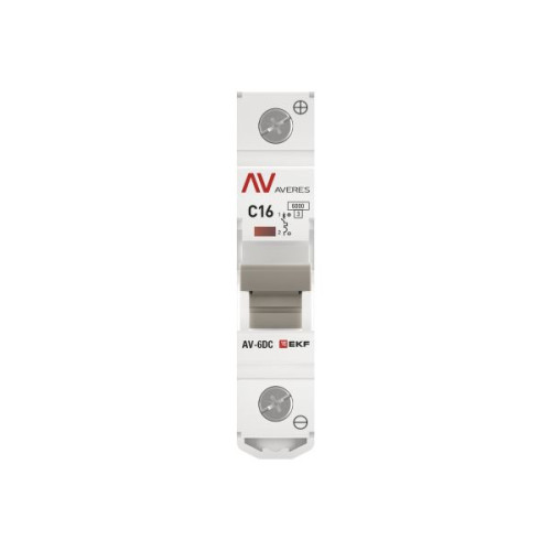 Авт. выкл. AV-6 DC 1P 16A (C) 6kA EKF AVERES Авт. выкл. AV-6 DC 1P 16A (C) 6kA EKF AVERES
