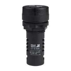 Зуммер с пульсирующим сигналом OptiSignal Compact D22 C7-B-M2F черный 230 В AC/DC