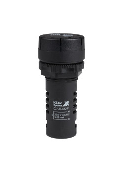 Зуммер с пульсирующим сигналом OptiSignal Compact D22 C7-B-M2F черный 230 В AC/DC