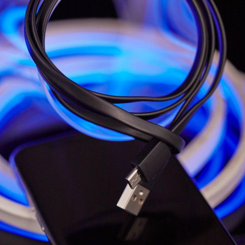 Кабель USB универс. microUSB шнур плоский 1м черн. Rexant 18-4270 Кабель USB универс. microUSB шнур плоский 1м черн. Rexant 18-4270