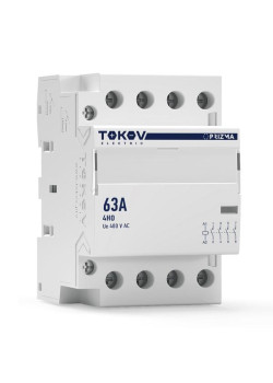 Контактор модульный 54мм 63А 230В АС 4НО PRIZMA TOKOV ELECTRIC TKE-PZ-MC-3-63-230-40
