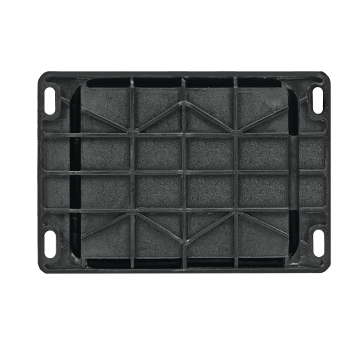 MULTISET Розетка 2К+З открытой установки каучуковая 16 А/250 В IP44 ЧЁРНАЯ