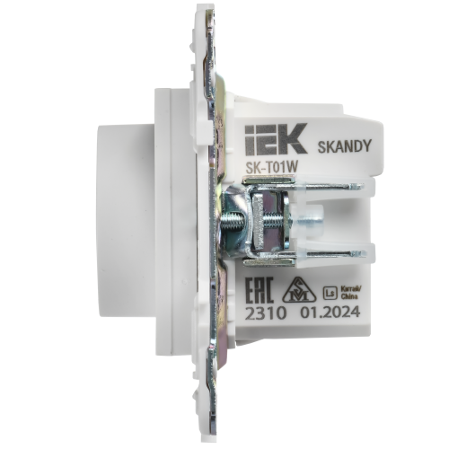 SKANDY Термостат электронный с индикацией SK-T01W арктический белый IEK
