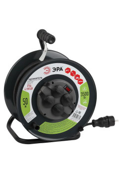 Удлинитель на метал. катушке 4х50м с заземл. 16А IP44 RMx-4es-3х1.5-50m-IP44(KG) КГ 3х1.5 Эра Б0046804