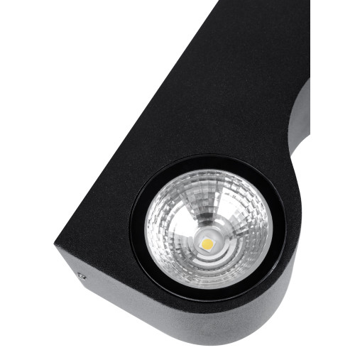 Светильник настенный LED, Дуэт, 4х3 Вт, 3000 К, L200 мм, алюм./черн., вверх/вниз, IP65, TDM Светильник настенный LED, Дуэт, 4х3 Вт, 3000 К, L200 мм, алюм./черн., вверх/вниз, IP65, TDM