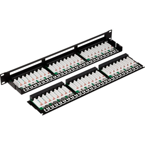 Патч-панель Lanmaster TWT-PP48/1U-U6 19 Патч-панель Lanmaster TWT-PP48/1U-U6 19