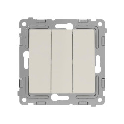 Выключатель 3-кл. СП Pixel 10А IP20 механизм беж. TOKOV ELECTRIC TKE-PX-V3-C02