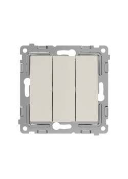 Выключатель 3-кл. СП Pixel 10А IP20 механизм беж. TOKOV ELECTRIC TKE-PX-V3-C02
