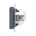 Механизм роз., 16А, IP44, с.з., с.ш., c крышкой, графит., Эпика EKF Механизм роз., 16А, IP44, с.з., с.ш., c крышкой, графит., Эпика EKF